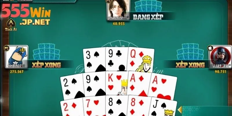 Áp dụng tham gia cách xếp bài phù hợp giúp tăng cơ hội trúng lớn khi tham gia